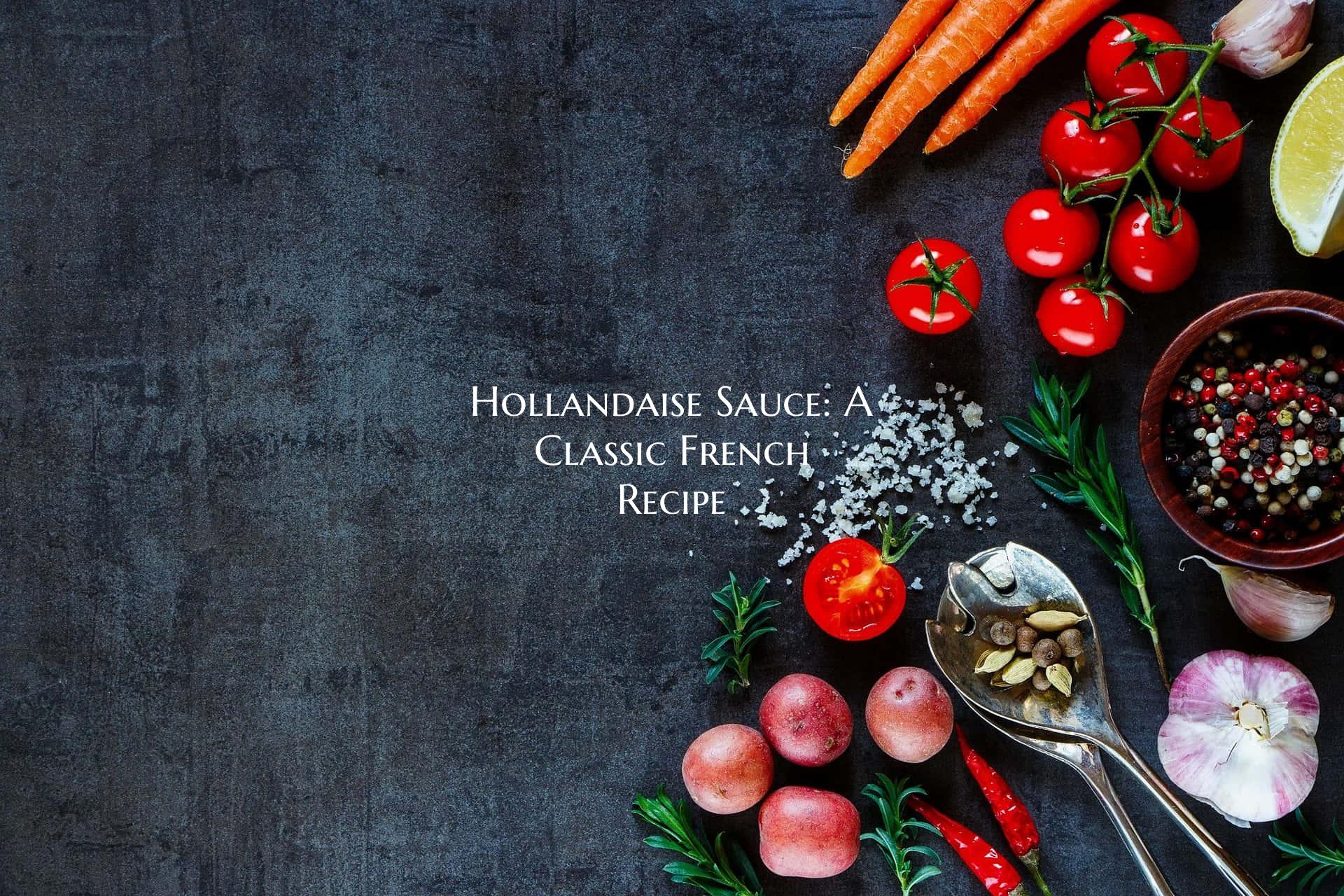 Hollandaise Sauce: A Classic French Recipe